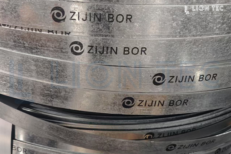 鋼帶UV噴墨客戶現(xiàn)場 噴印logo標識案例分享